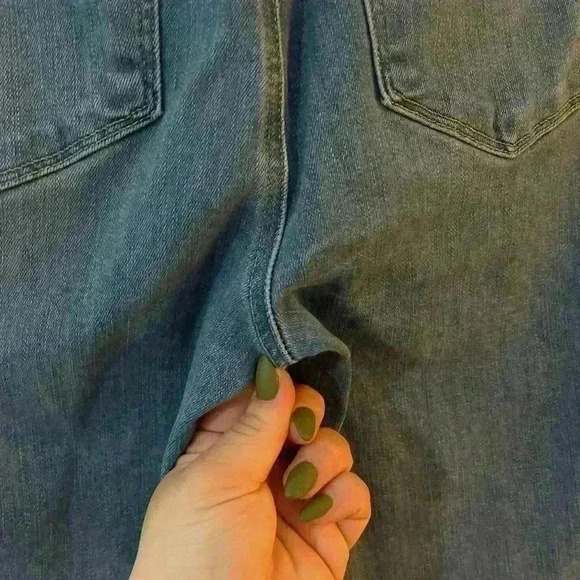 Paige Hoxton  slim crop womens size 30 straight leg medium wash denim jeans - Picture 8 of 10